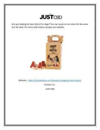 are you looking for best cbd oil for dogs