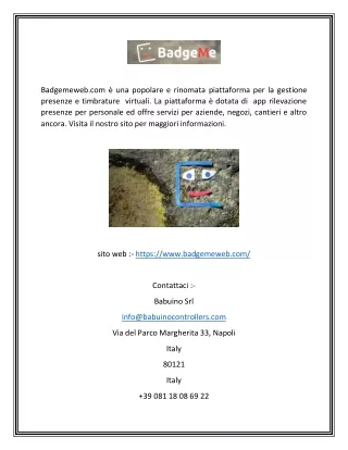 badgemeweb com una popolare e rinomata