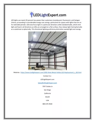 led lights use nearly 50 percent less power than