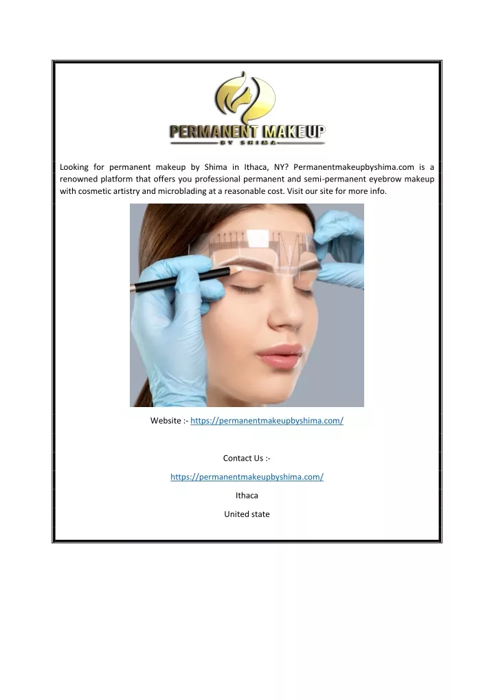 looking for permanent makeup by shima in ithaca