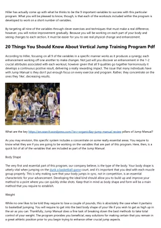 10 Meetups About Jump Manual Blog You Should Attend