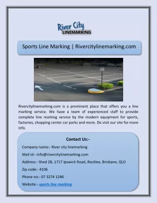 sports line marking rivercitylinemarking com