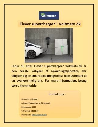 clever supercharger voltmate dk