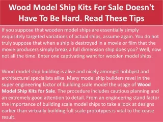 wood model ship kits for sale doesn t have to be hard read these tips