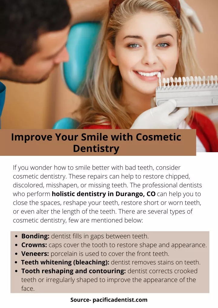 improve your smile with cosmetic dentistry