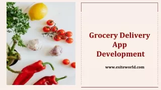 grocery delivery app development