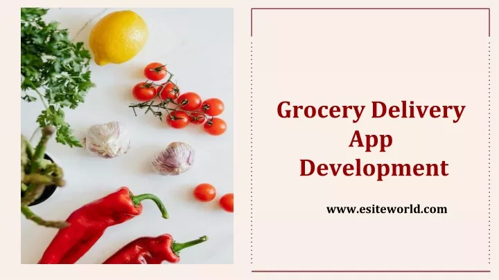 grocery delivery app development