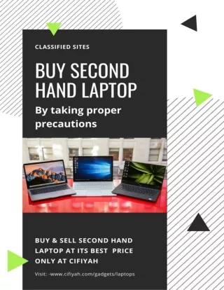 Buy second-hand laptops, by taking proper precautions