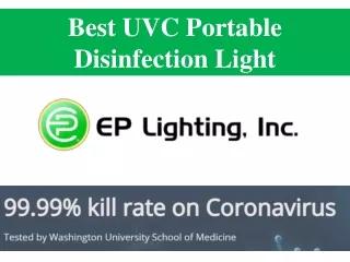 Best UVC Portable Disinfection Light