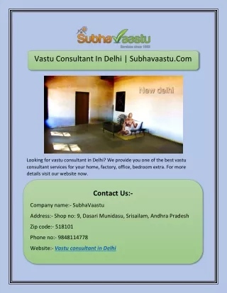 vastu consultant in delhi subhavaastu com