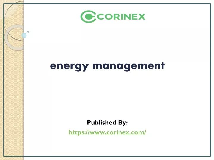 energy management published by https www corinex com