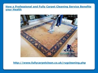 how a professional and fully carpet cleaning