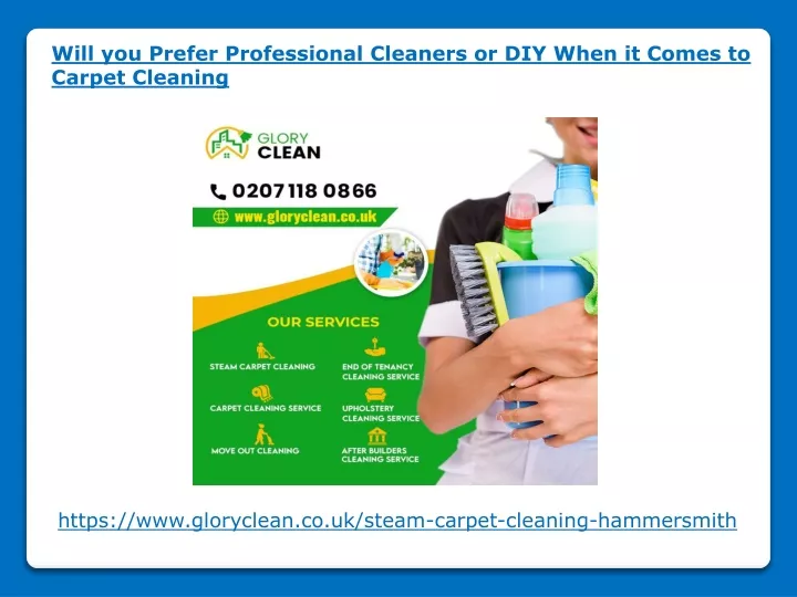 will you prefer professional cleaners or diy when