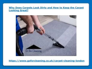 why does carpets look dirty and how to keep