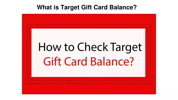 what is target gift card balance