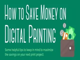 How To Save Money On Digital Printing