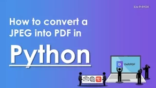 how to convert a jpeg into pdf in python