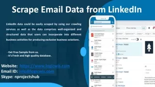 scrape email data from linkedin