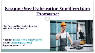scraping steel fabrication suppliers from