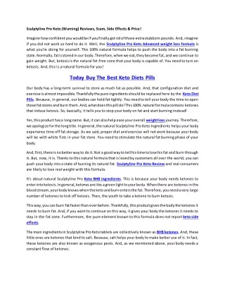 sculptyline pro keto warning reviews scam side