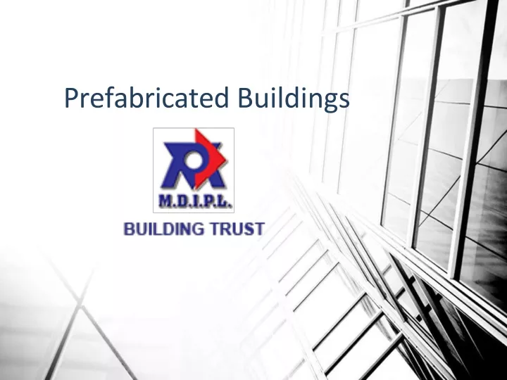 p refabricated buildings