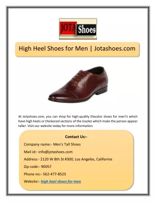 high heel shoes for men jotashoes com