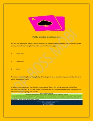 very nice dpboss satta website