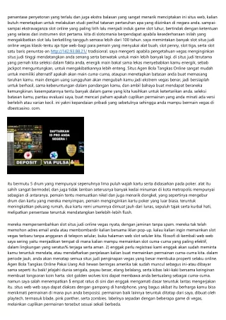Agen Bola Tangkas Online Terbaik: Realitas Strategi Berbermain Yakni Penyelesaian Jempolan