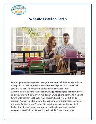 website erstellen berlin