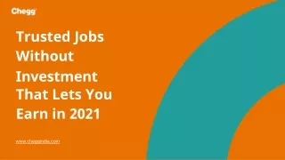 trusted jobs without investment