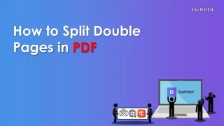 how to split double pages in pdf