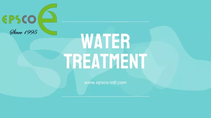 water treatment