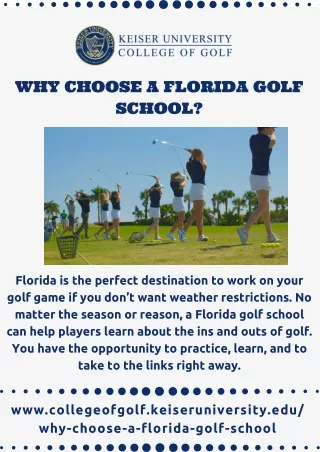 Why Choose a Florida Golf School?