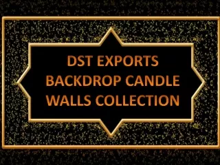 Wedding Backdrop Candle Walls