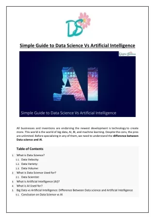 simple guide to data science vs artificial