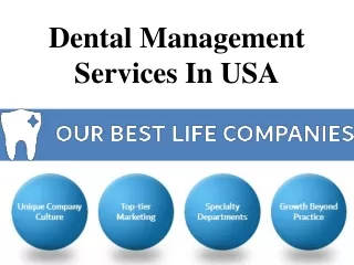 dental management services in usa
