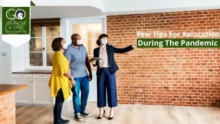 Few Tips For Relocation During The Pandemic