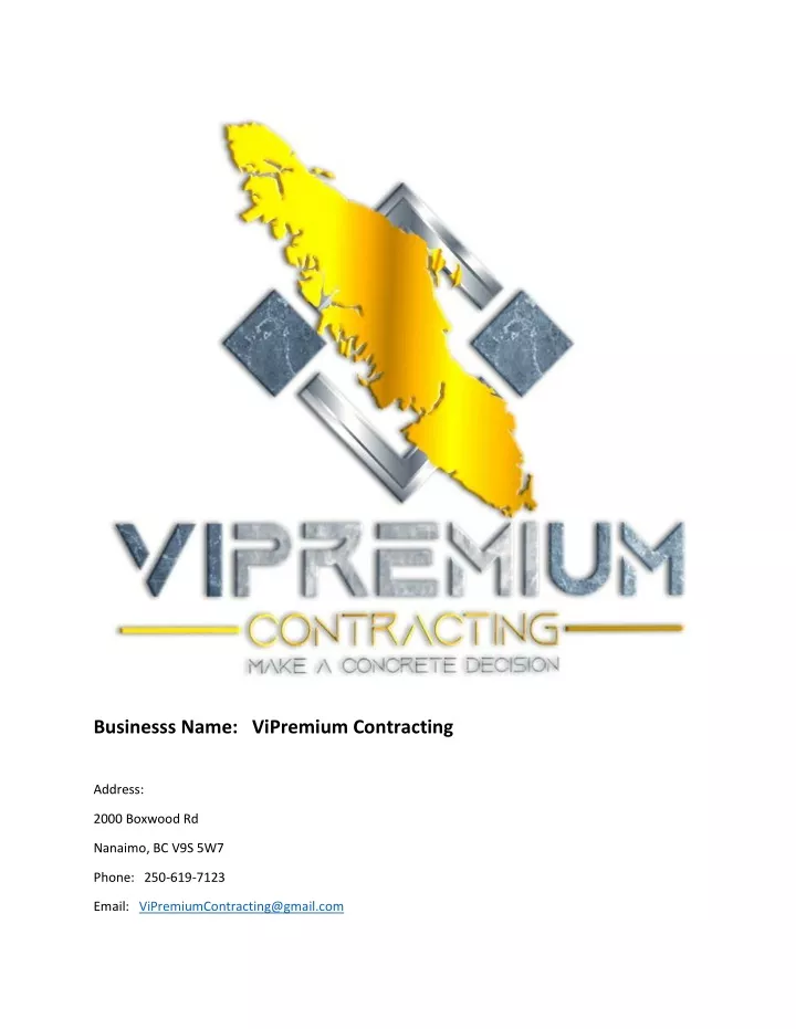 businesss name vipremium contracting