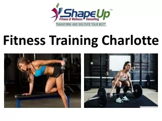 Fitness Training Charlotte