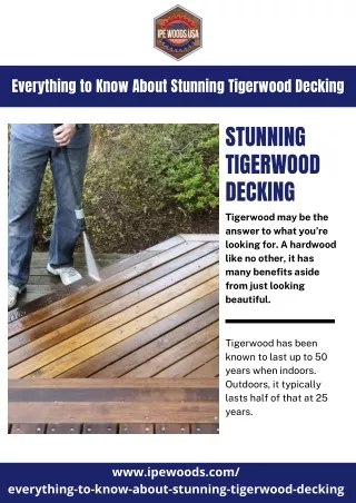 Everything to Know About Stunning Tigerwood Decking