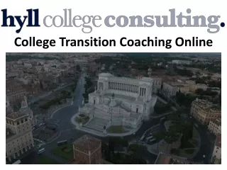 College Transition Coaching Online