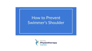 How to Prevent Swimmers Shoulder
