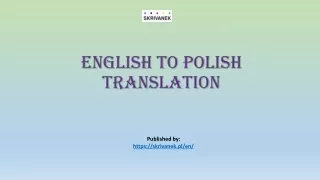 English to Polish translation