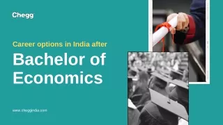 Good career options in economics after graduation