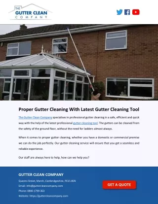 Proper Gutter Cleaning With Latest Gutter Cleaning Tool