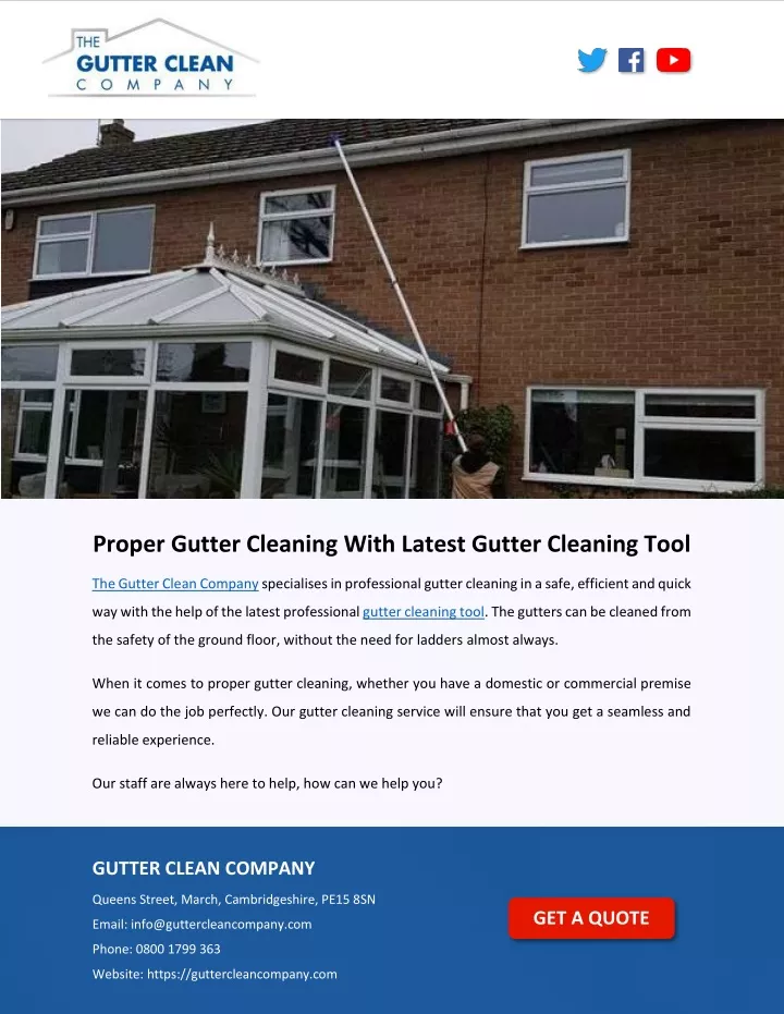 proper gutter cleaning with latest gutter