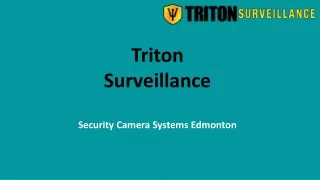 Security Camera Systems Edmonton
