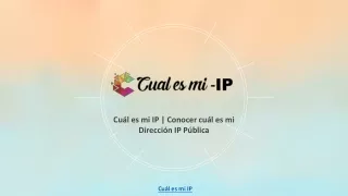 cu l es mi ip conocer cu l es mi direcci