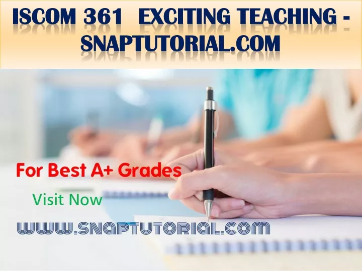 iscom 361 exciting teaching snaptutorial com