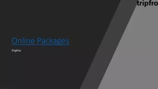 online packages